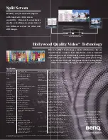 Preview for 2 page of BenQ SP830 - WXGA DLP Projector Specifications