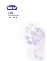 BenQ SV500 User Manual preview