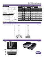 Предварительный просмотр 2 страницы BenQ SX912 Specifications