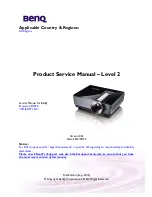 Предварительный просмотр 1 страницы BenQ SX930 Service Manual