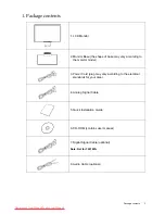 Preview for 3 page of BenQ T201W User Manual