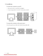 Предварительный просмотр 4 страницы BenQ T201W User Manual