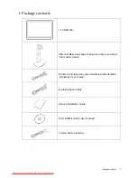 Предварительный просмотр 3 страницы BenQ T241W User Manual