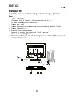 Предварительный просмотр 7 страницы BenQ T71W ET-0004-L User Manual