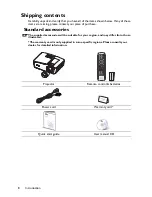 Предварительный просмотр 8 страницы BenQ TH670 User Manual