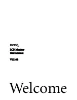 BenQ V2210B User Manual preview