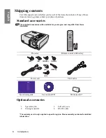 Предварительный просмотр 8 страницы BenQ W1000 User Manual