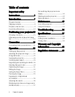 Preview for 2 page of BenQ W1100 User Manual