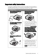 Preview for 3 page of BenQ W1100 User Manual