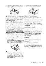 Preview for 5 page of BenQ W1110s User Manual