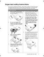 Предварительный просмотр 3 страницы BenQ W1300 User Manual