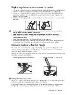 Preview for 9 page of BenQ W1500 User Manual