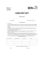 Предварительный просмотр 42 страницы bensat BEN150HD Owner'S Manual