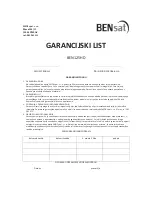 Предварительный просмотр 132 страницы bensat BEN150HD Owner'S Manual