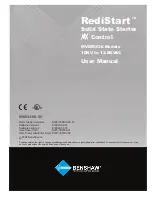 BENSHAW RediStart EXEXMVRMX3 Series User Manual preview