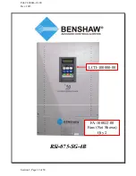 Preview for 24 page of BENSHAW RSi-030-SG-4B Service Manual