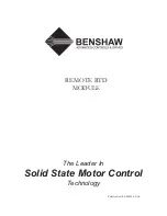 Preview for 1 page of BENSHAW SPR-100P Manual