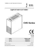 Preview for 1 page of BENSON HEATING LTD CVO 100 Installation, Use And Maintenance Instructions