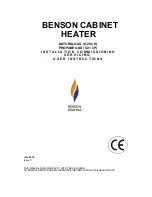 Предварительный просмотр 1 страницы BENSON HEATING LTD G20 I2H User Instructions