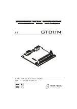 Bentel Security GTCOM Installation Manual предпросмотр