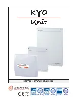 Bentel Security KYO 32 P Installation Manual предпросмотр