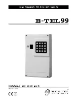 Предварительный просмотр 1 страницы Bentel B-TEL99 Installation And Quick Manual