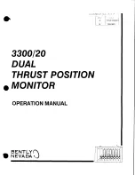 Preview for 2 page of Bently Nevada 3300/20 Operation Manual