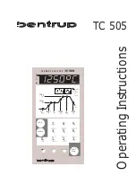 bentrup TC 505 Operating Instructions Manual preview