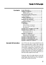 Preview for 3 page of bentrup TC 505 Operating Instructions Manual