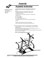 Preview for 14 page of Beny Sports V-fit CX9 Assembly & User Manual