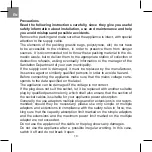 Preview for 10 page of Beper P102SBA007 Instructions Manual