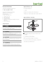 Предварительный просмотр 2 страницы Berbel Firstline Unseen BEH 60 FLU Operating And Installation Instructions For The Models