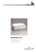 Berchtold ELEKTROTOM 530 Service Manual предпросмотр