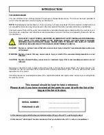 Предварительный просмотр 4 страницы Berco 700360- 700360-2 Owner'S Manual