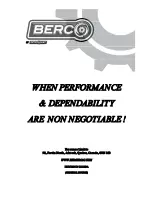 Предварительный просмотр 32 страницы Berco 700527-2 Owner'S Manual