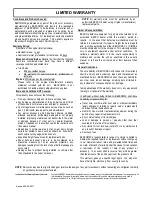 Предварительный просмотр 2 страницы Berco Prestige 54'' 700360-10 Owner'S Manual