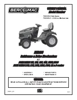 Bercomac 700329-5 Owner'S Manual preview