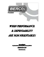 Preview for 32 page of Bercomac 700448-2 Owner'S Manual