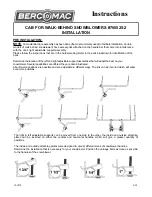 Preview for 1 page of Bercomac 700525-2 Instructions Manual