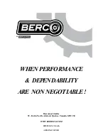 Preview for 32 page of Bercomac BERCO 700843 Owner'S Manual