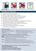 Preview for 3 page of Berdal Gripline RBP10400-0011 User Manual