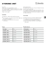 Preview for 3 page of Beretta 20053885 Instructions For Installation, Use And Maintenance Manual