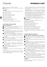 Preview for 36 page of Beretta 20053885 Instructions For Installation, Use And Maintenance Manual