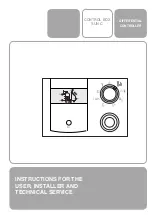Beretta Control Box SUN C Instructions For The User And The Installer preview