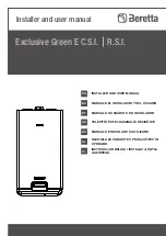 Beretta Exclusive Green E 25 C.S.I. Installer And User Manual предпросмотр