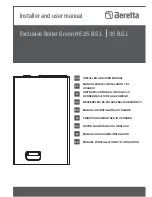 Preview for 1 page of Beretta EXCLUSIVE GREEN HE 25 B.S.I. Installer And User Manual