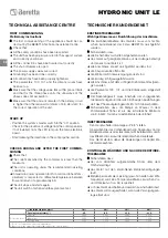 Предварительный просмотр 34 страницы Beretta HYDRONIC UNIT LE 12 Instructions For Installation Manual