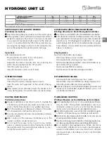 Предварительный просмотр 35 страницы Beretta HYDRONIC UNIT LE 12 Instructions For Installation Manual