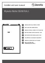 Beretta Mynute Boiler 28/60 B.S.I. Installer And User Manual предпросмотр