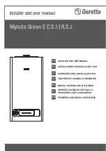 Beretta Mynute Green E 20 R.S.I. Installer And User Manual preview